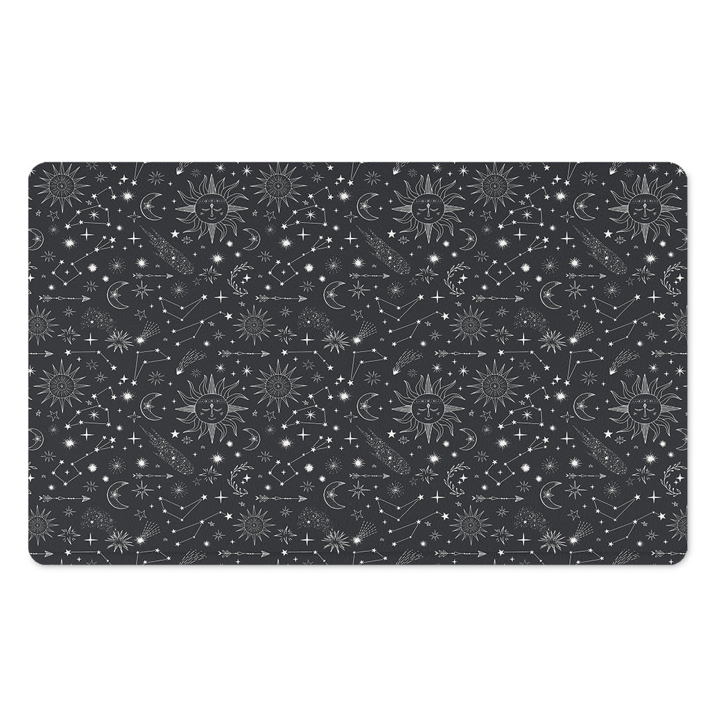 Bohemian Constellation Pattern Print Polyester Doormat