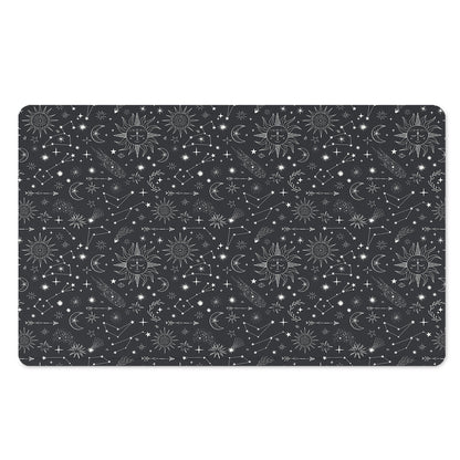 Bohemian Constellation Pattern Print Polyester Doormat