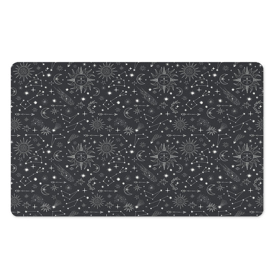 Bohemian Constellation Pattern Print Polyester Doormat