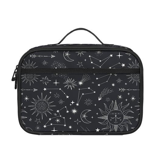 Bohemian Constellation Pattern Print Portable Lunch Bag