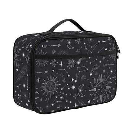 Bohemian Constellation Pattern Print Portable Lunch Bag