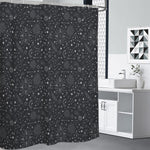 Bohemian Constellation Pattern Print Premium Shower Curtain