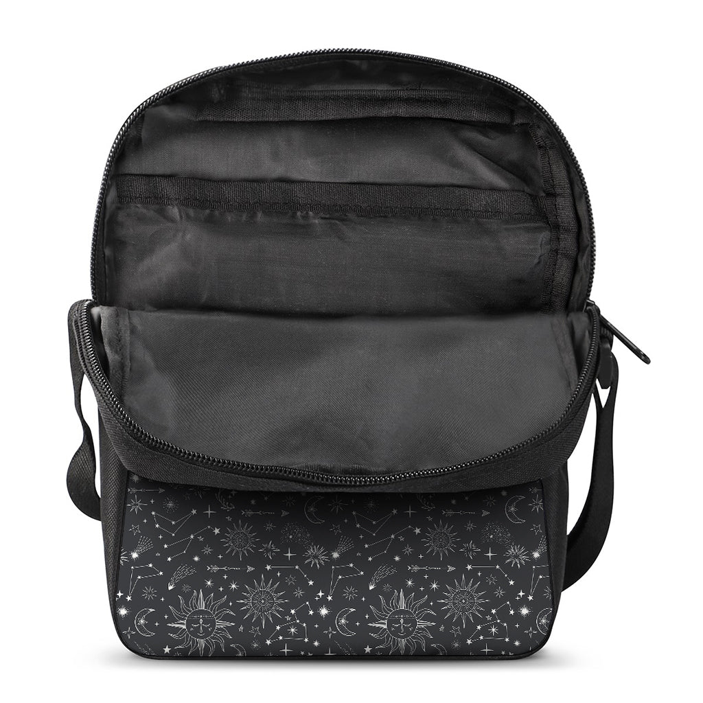 Bohemian Constellation Pattern Print Rectangular Crossbody Bag