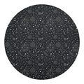 Bohemian Constellation Pattern Print Round Blanket