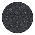 Bohemian Constellation Pattern Print Round Floor Mat