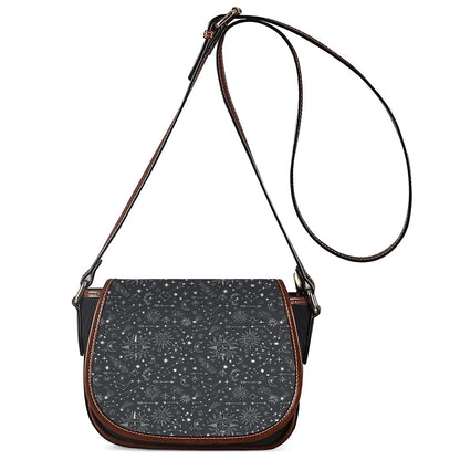 Bohemian Constellation Pattern Print Saddle Bag