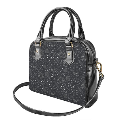 Bohemian Constellation Pattern Print Shoulder Handbag