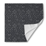 Bohemian Constellation Pattern Print Silk Bandana
