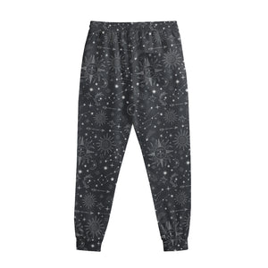 Bohemian Constellation Pattern Print Sweatpants