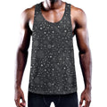 Bohemian Constellation Pattern Print Men's Workout Tank Top