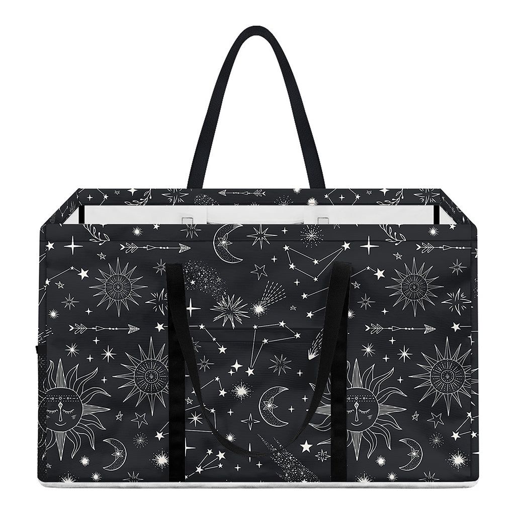 Bohemian Constellation Pattern Print Utility Tote Bag