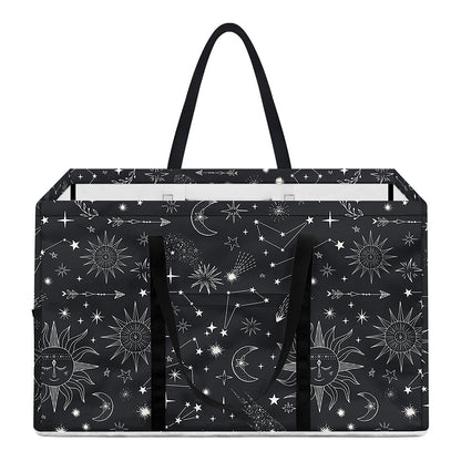 Bohemian Constellation Pattern Print Utility Tote Bag