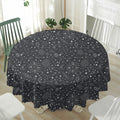 Bohemian Constellation Pattern Print Waterproof Round Tablecloth