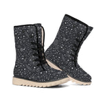 Bohemian Constellation Pattern Print Winter Boots