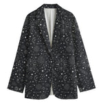 Bohemian Constellation Pattern Print Women's Blazer