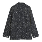 Bohemian Constellation Pattern Print Women's Blazer