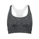 Bohemian Constellation Pattern Print Women's Sports Bra