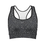 Bohemian Constellation Pattern Print Women's Sports Bra