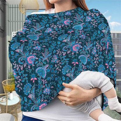 Bohemian Denim Jeans Pattern Print Baby Seat Cover