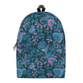 Bohemian Denim Jeans Pattern Print School Backpack
