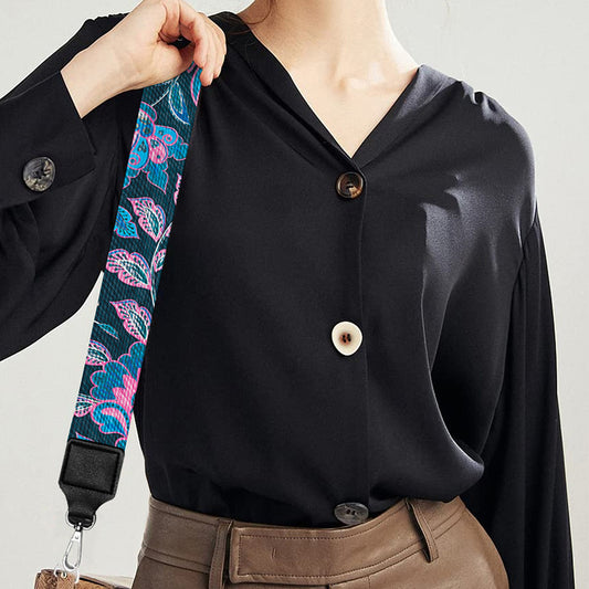 Bohemian Denim Jeans Pattern Print Bag Strap