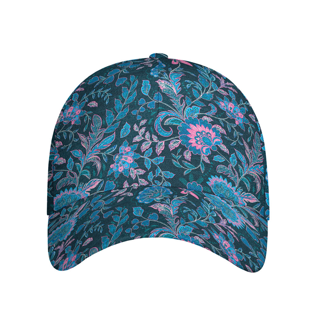 Bohemian Denim Jeans Pattern Print Baseball Cap