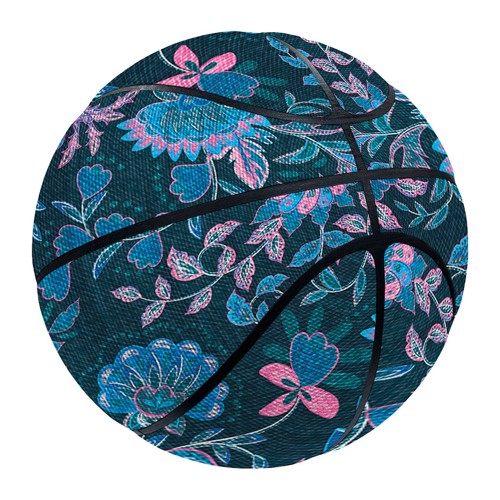 Bohemian Denim Jeans Pattern Print Basketball