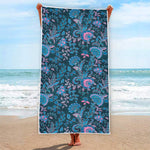 Bohemian Denim Jeans Pattern Print Beach Towel