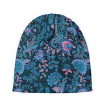 Bohemian Denim Jeans Pattern Print Beanie