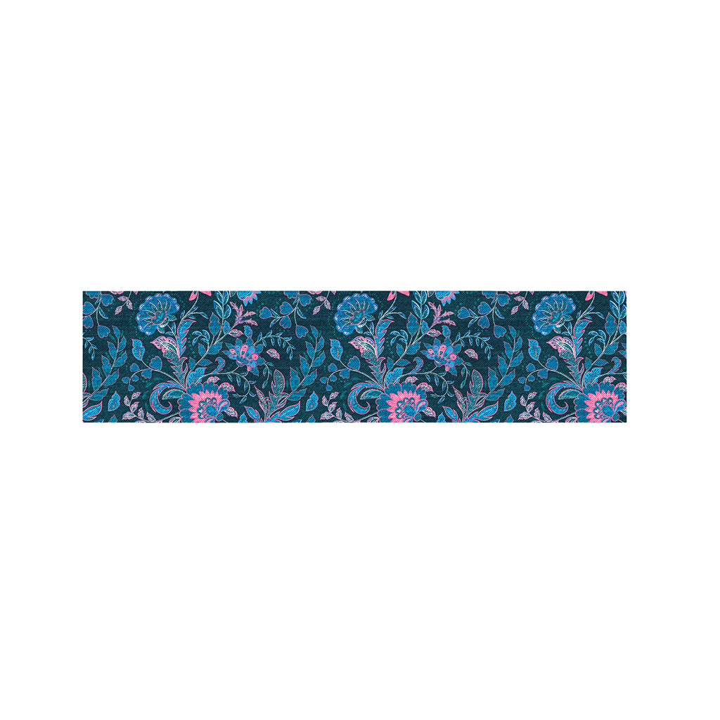 Bohemian Denim Jeans Pattern Print Bed Runner