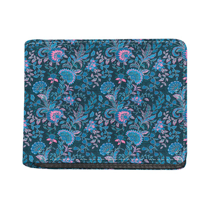 Bohemian Denim Jeans Pattern Print Bifold Wallet
