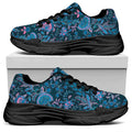 Bohemian Denim Jeans Pattern Print Black Chunky Shoes