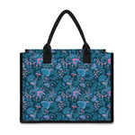 Bohemian Denim Jeans Pattern Print Canvas Tote Bag