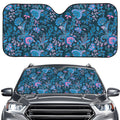 Bohemian Denim Jeans Pattern Print Car Windshield Sun Shade