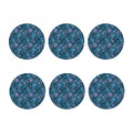 Bohemian Denim Jeans Pattern Print Coaster Set