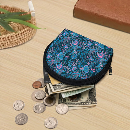 Bohemian Denim Jeans Pattern Print Coin Purse