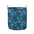 Bohemian Denim Jeans Pattern Print Collapsible Laundry Basket