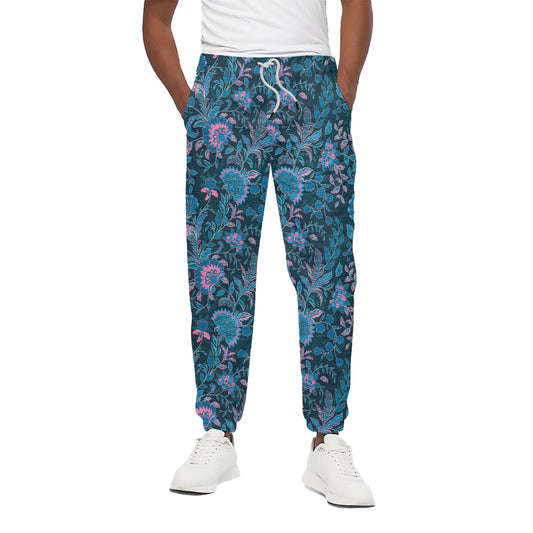 Bohemian Denim Jeans Pattern Print Cotton Pants