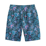 Bohemian Denim Jeans Pattern Print Cotton Shorts