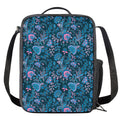 Bohemian Denim Jeans Pattern Print Crossbody Lunch Bag