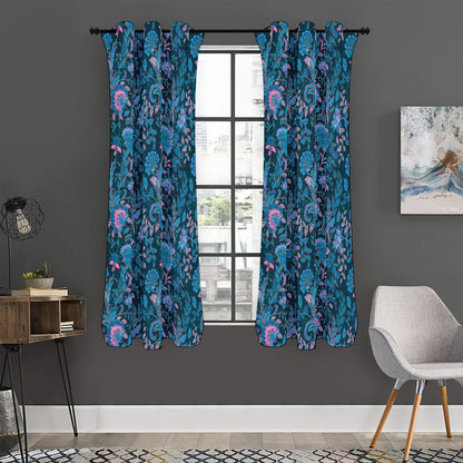 Bohemian Denim Jeans Pattern Print Curtain