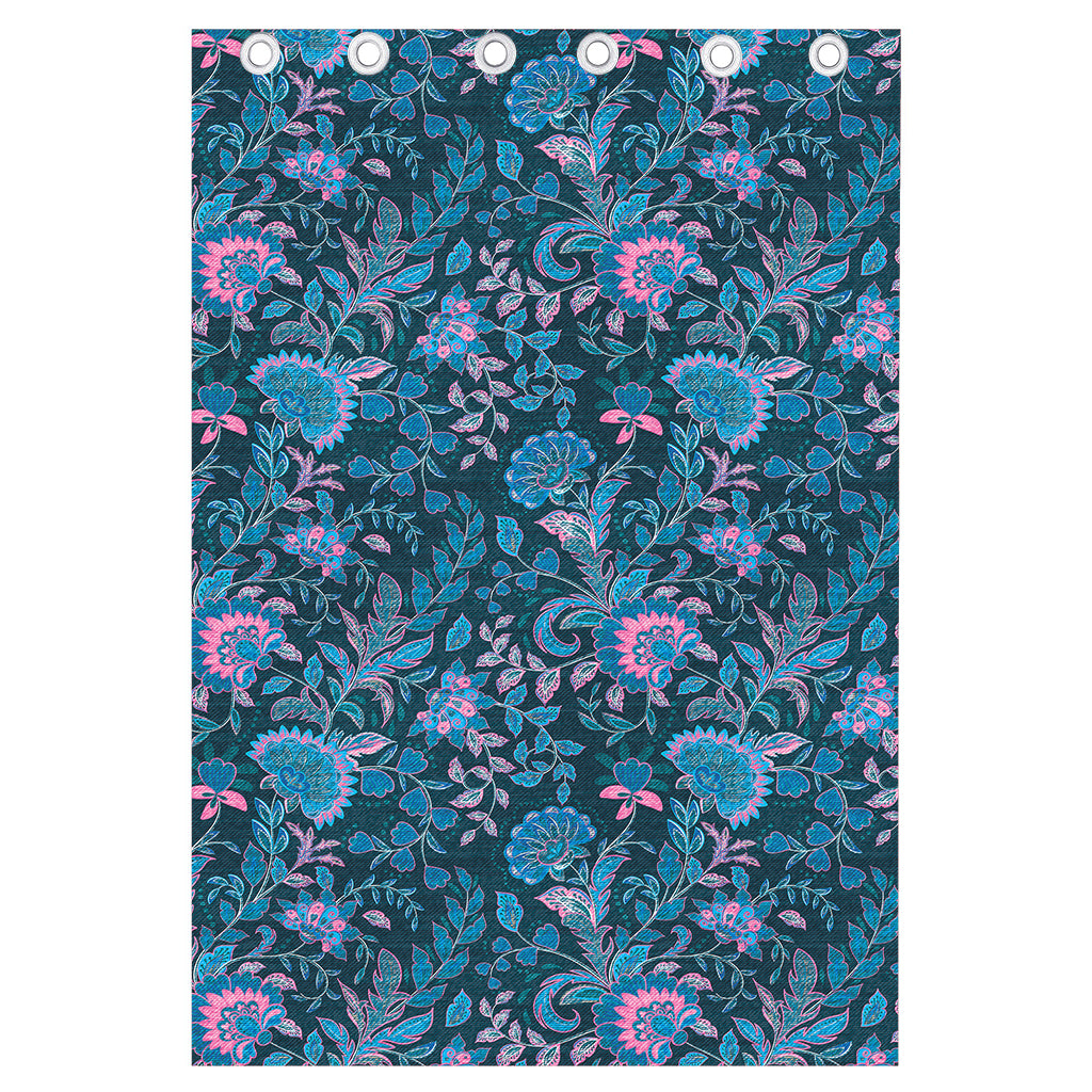 Bohemian Denim Jeans Pattern Print Curtain