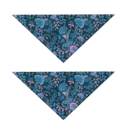 Bohemian Denim Jeans Pattern Print Dog Bandana