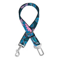 Bohemian Denim Jeans Pattern Print Dog Seat Belt