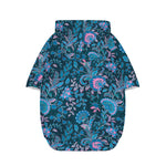 Bohemian Denim Jeans Pattern Print Dog Zip Up Hoodie