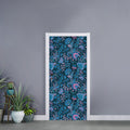 Bohemian Denim Jeans Pattern Print Door Sticker