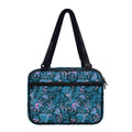 Bohemian Denim Jeans Pattern Print Double Strap Bible Bag