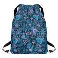 Bohemian Denim Jeans Pattern Print Drawstring Backpack