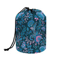 Bohemian Denim Jeans Pattern Print Drawstring Makeup Bag
