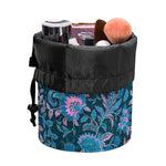 Bohemian Denim Jeans Pattern Print Drawstring Makeup Bag